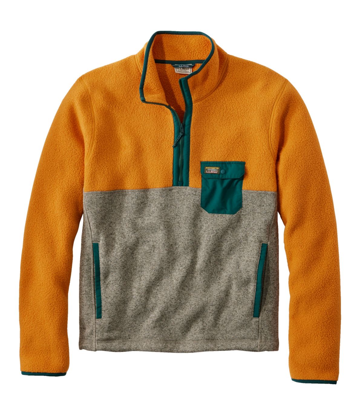 Men's L.L.Bean Sweater Fleece Sherpa Hybrid Pullover