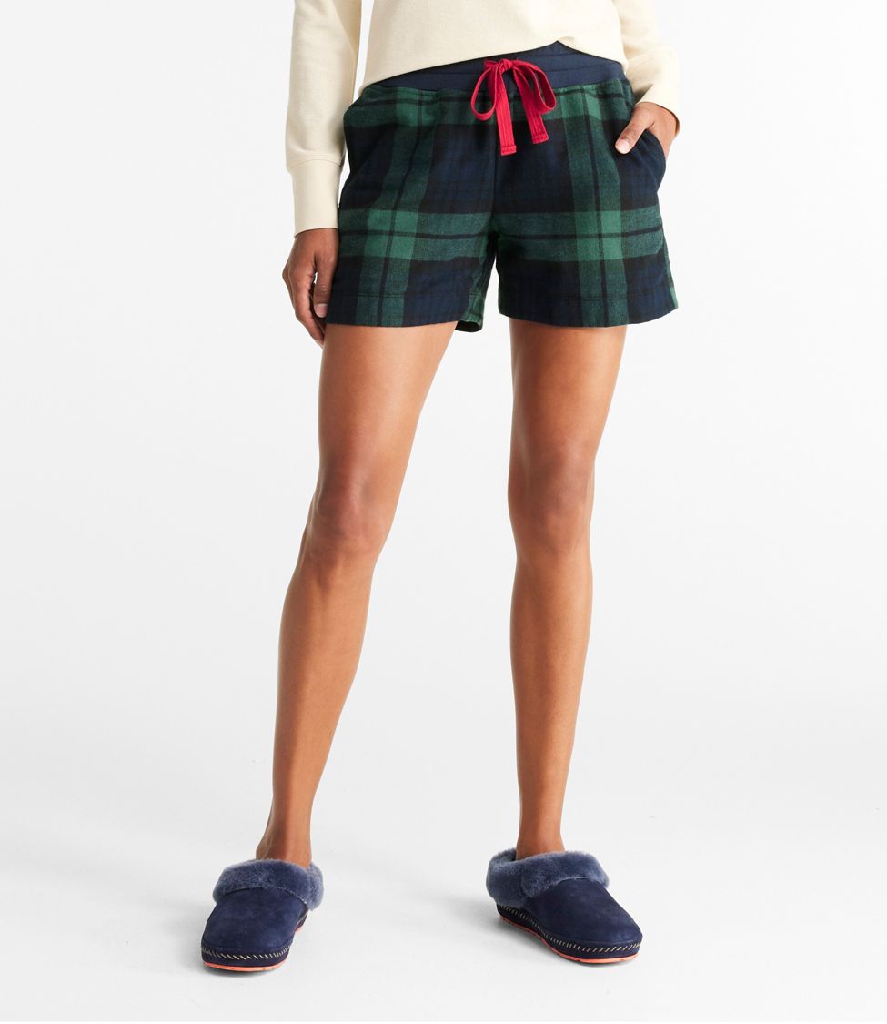 Women's Scotch Plaid Flannel Sleep Shorts at L.L. Bean