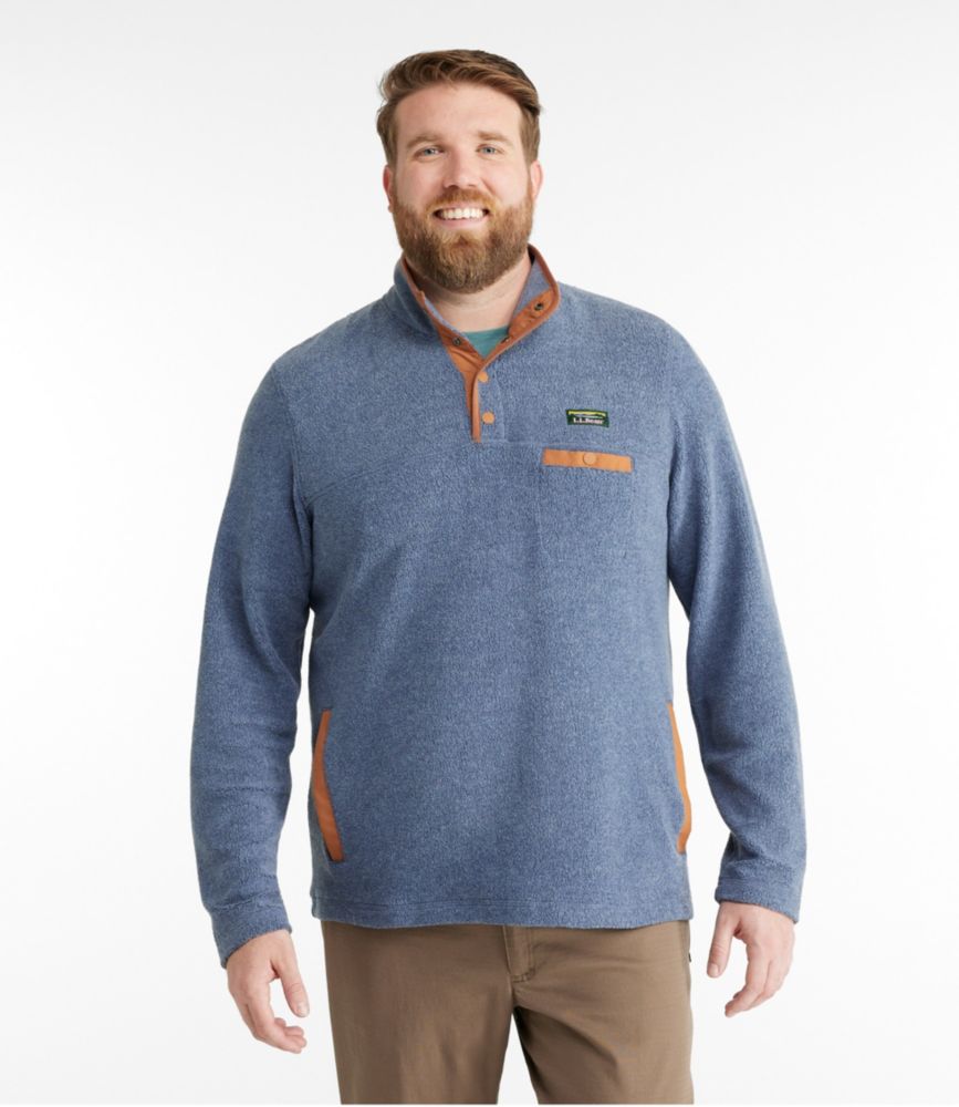 Men's Tumbled Sherpa, Pullover, Storm Teal, small image number 4