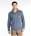 Tumbled Sherpa Fleece Pullover, Mallard Blue, small image number 1