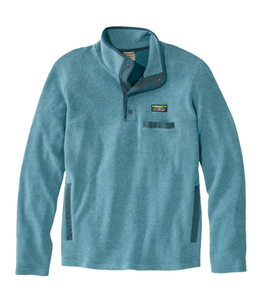 Men's Tumbled Sherpa, Pullover, Storm Teal, small image number 1