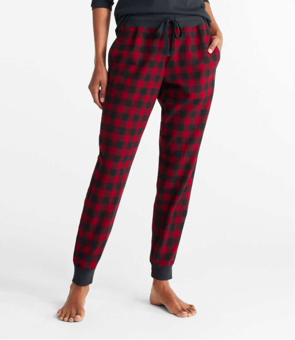 Unisex Joggers Pajama Bottom Lumberjack Red Plaid