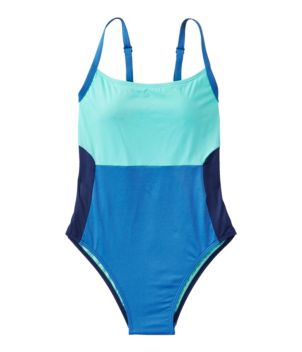 Women's New Currents Swimwear, Scoopneck Tanksuit Color Block