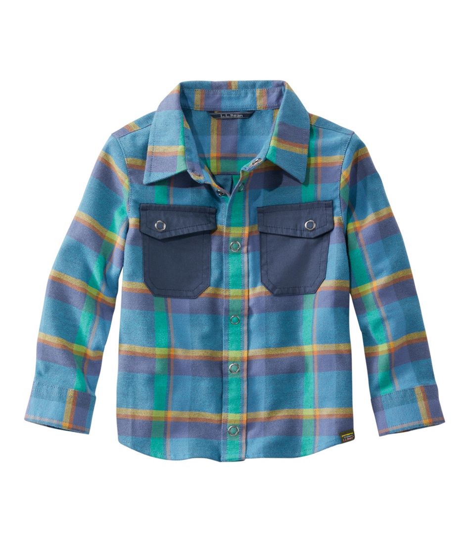 Toddler Cubs Flannel Shirt- Bolinas Blue – Pladra