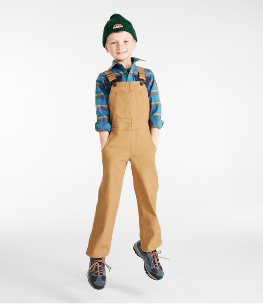 Kids' Rugged Utility Overalls, Marsh Brown, small image number 2