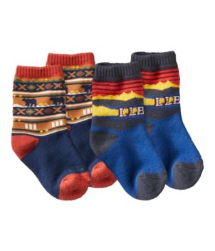 Toddlers' Katahdin Socks, Two-Pack