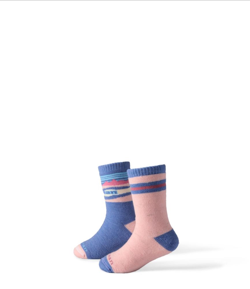 Toddlers' Katahdin Socks, 2-Pack, Deep Lake/Woodrose, small image number 1