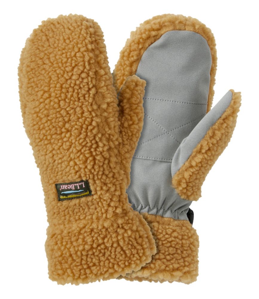 Kids' Sherpa Mittens, Antique Gold, small image number 1