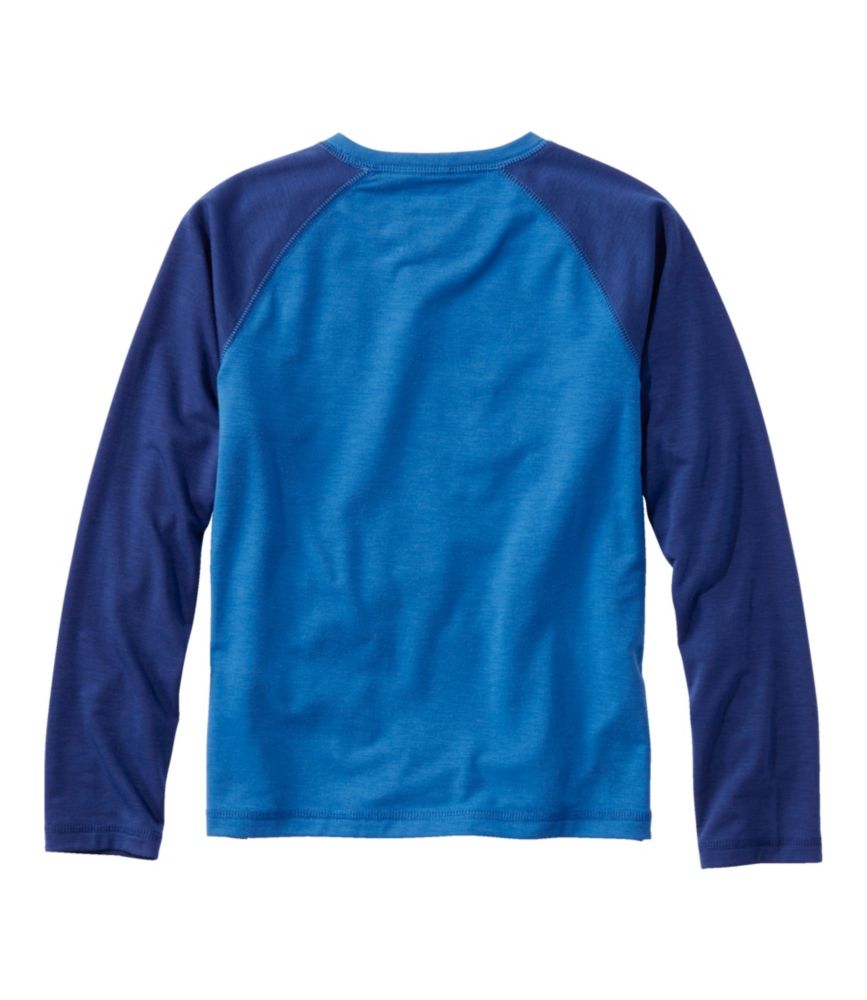 Kids' Everyday SunSmart® Tee, Long-Sleeve, Cool Sea Blue L.L.Bean, small image number 4