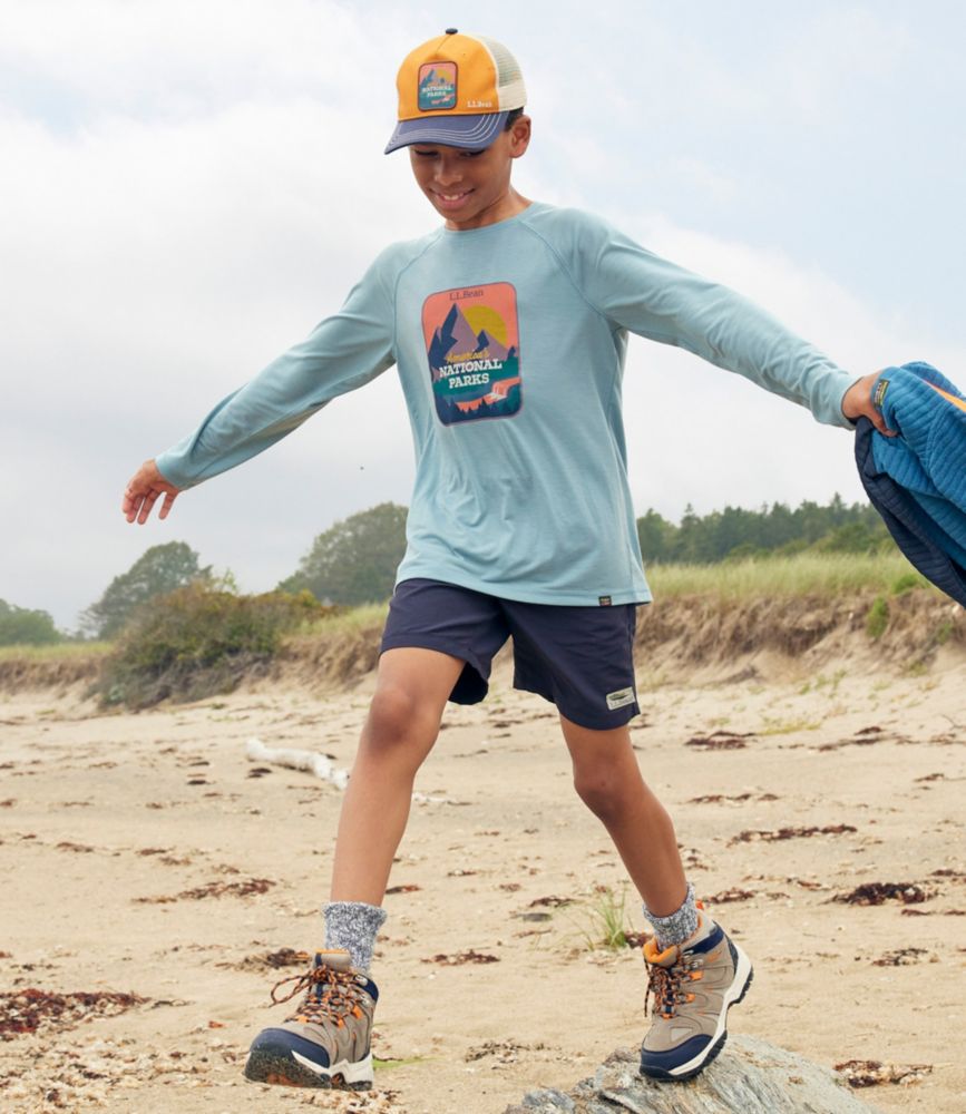 Kids' Everyday SunSmart® Tee, Long-Sleeve, Cool Sea Blue L.L.Bean, small image number 5