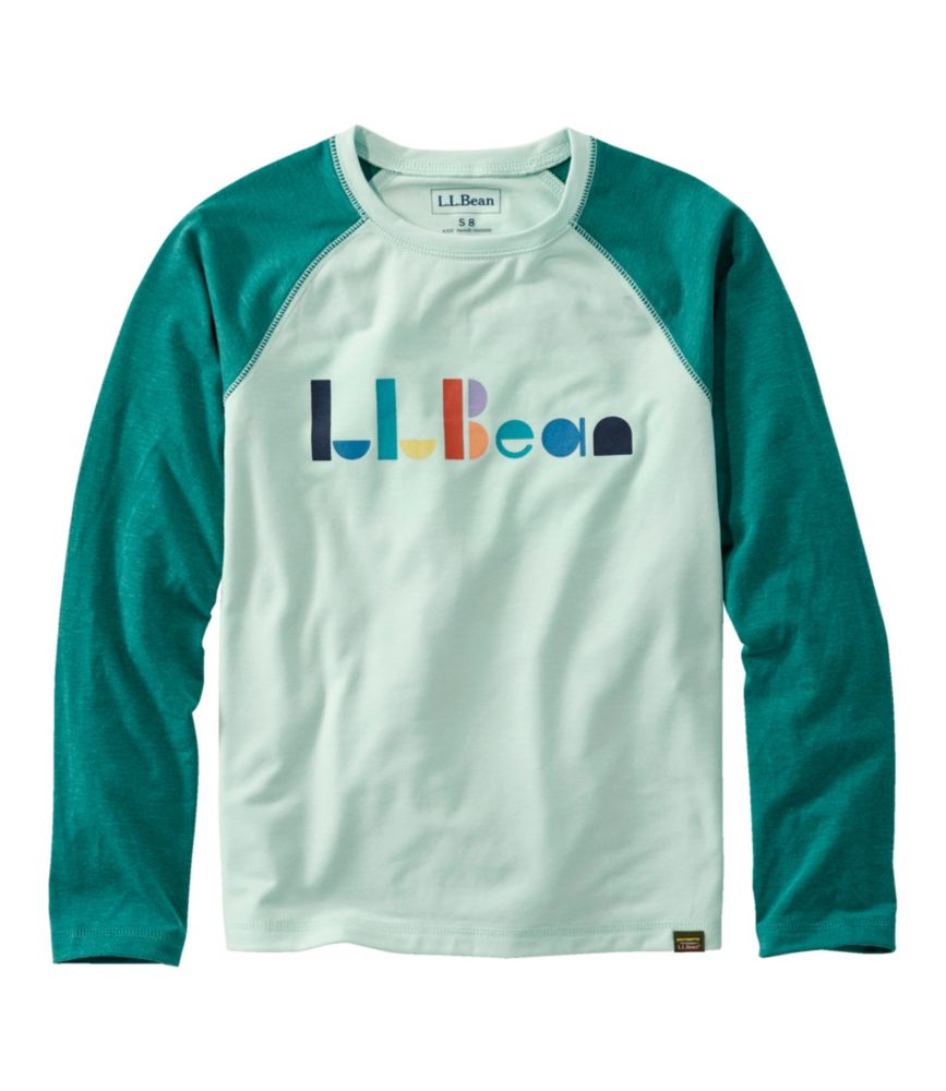 Kids' Everyday SunSmart® Tee, Long-Sleeve, Cool Sea Blue L.L.Bean, small image number 1