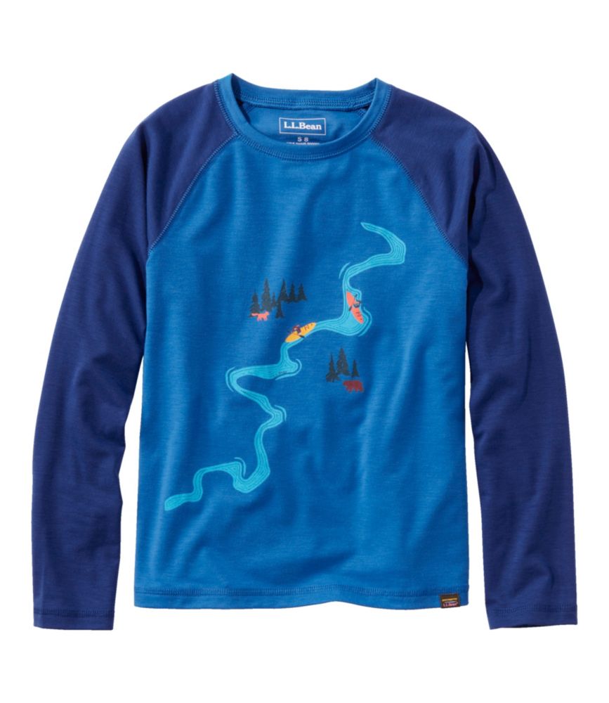 Kids' Everyday SunSmart® Tee, Long-Sleeve, Madeira Blue River, small image number 1