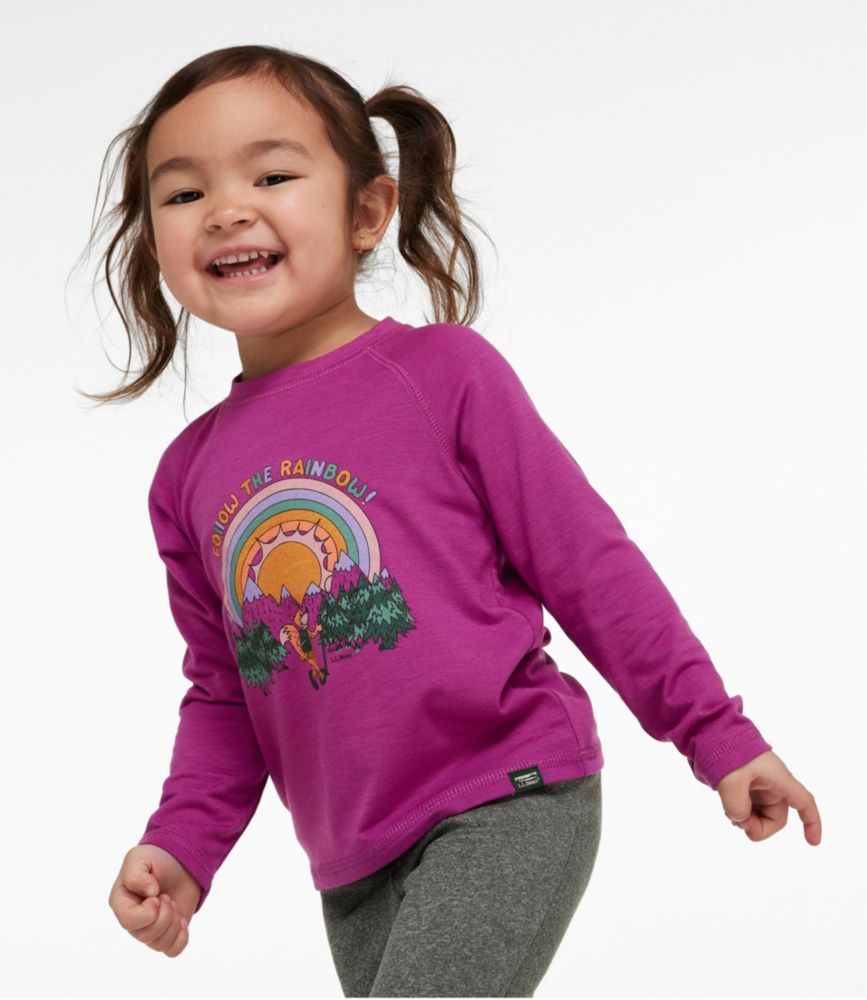 Toddlers' Everyday SunSmart® Tee, Long-Sleeve, Madeira Blue Journey, small image number 2