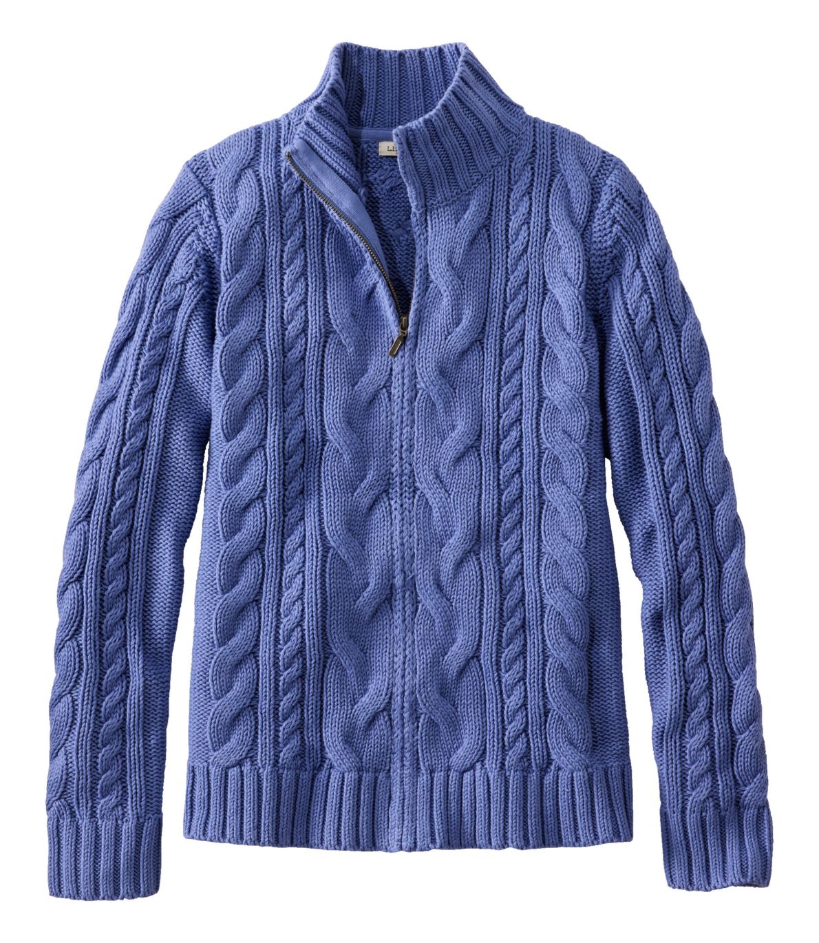 Women's Double L® Cable Sweater, Zip Cardigan