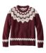  Sale Color Option: Deep Wine Fair Isle Out of Stock.