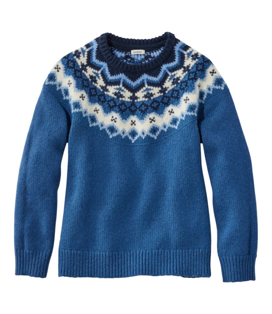 Deep Blue Fair Isle