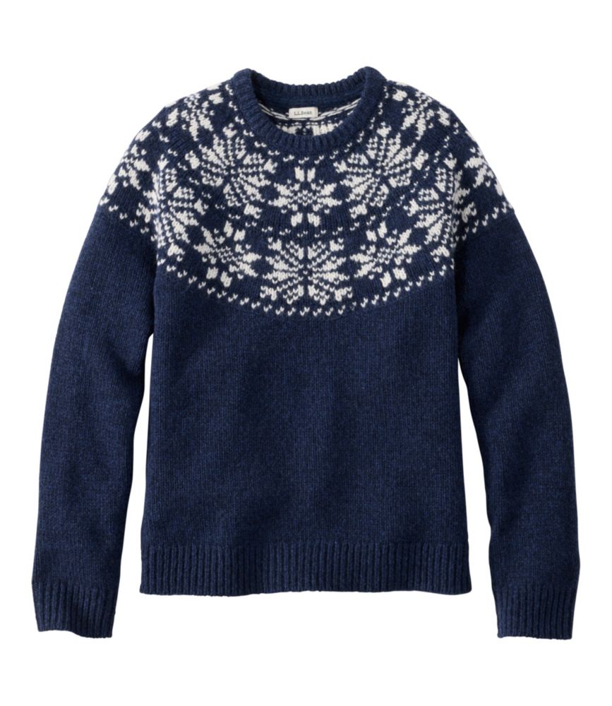 Classic Navy Snowflake Fair Isle