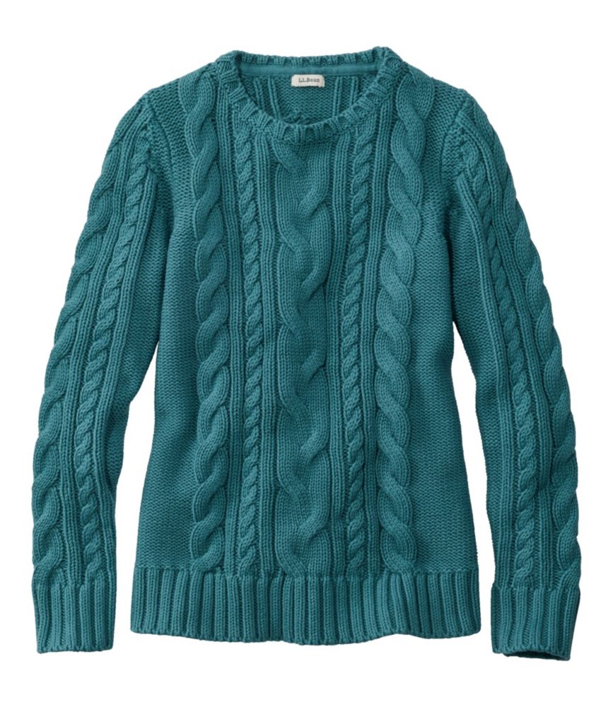 Ll bean womens cable knit sweater hotsell