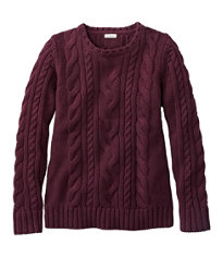 Women's Bean's Classic Ragg Wool Sweater, Crewneck Bird's-Eye Women's Bean's Classic Ragg Wool Sweater, Crewneck Bird's-Eye