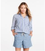 Women's Organic Classic Cotton Shirt, Long-Sleeve Stripe