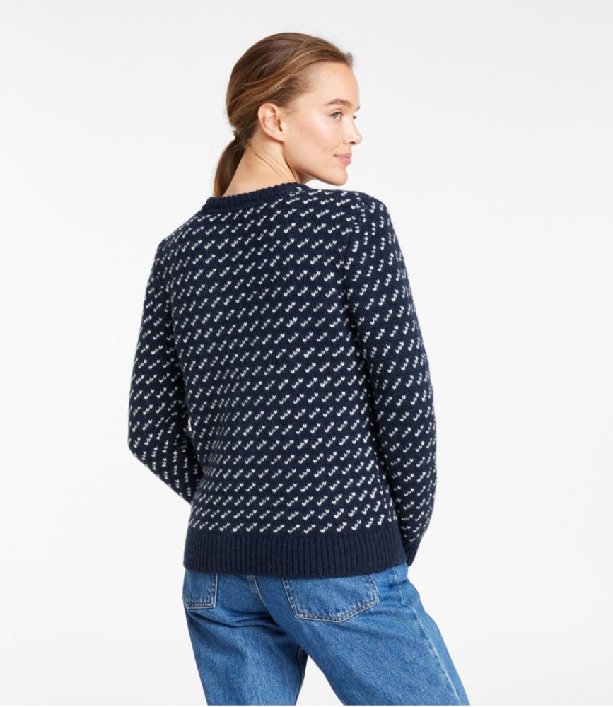 Women's Bean's Classic Ragg Wool Sweater, Crewneck Bird's-Eye, , small image number 5