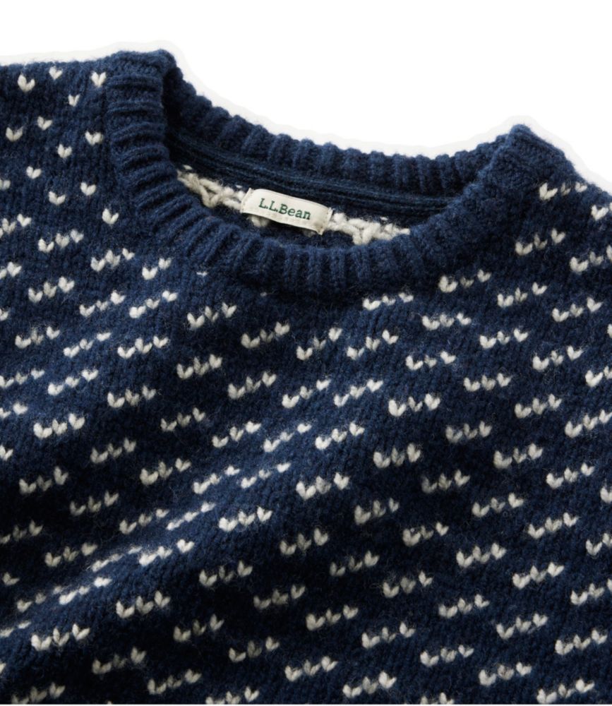 Women's Bean's Classic Ragg Wool Sweater, Crewneck Bird's-Eye, , small image number 3