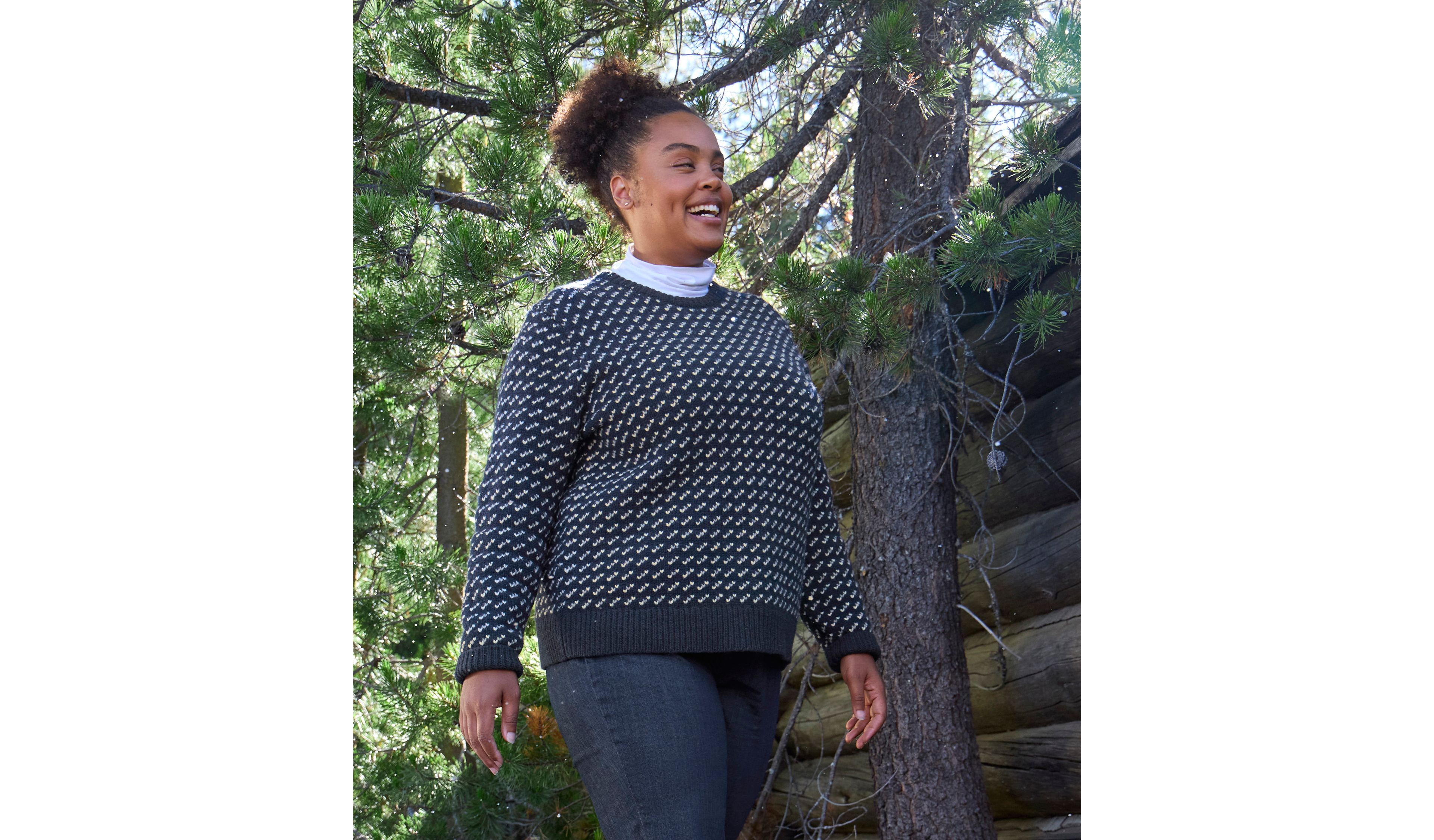 Women's Bean's Classic Ragg Wool Sweater, Crewneck Bird's-Eye