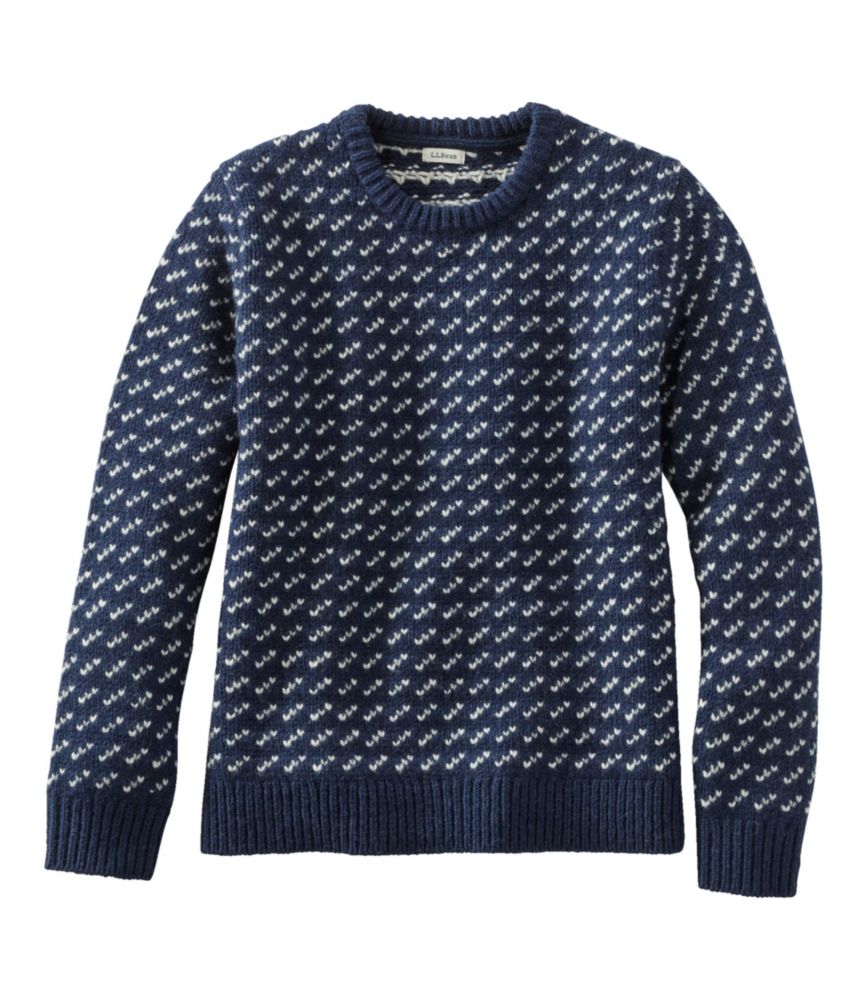 Women's Bean's Classic Ragg Wool Sweater, Crewneck Bird's-Eye, , small image number 6