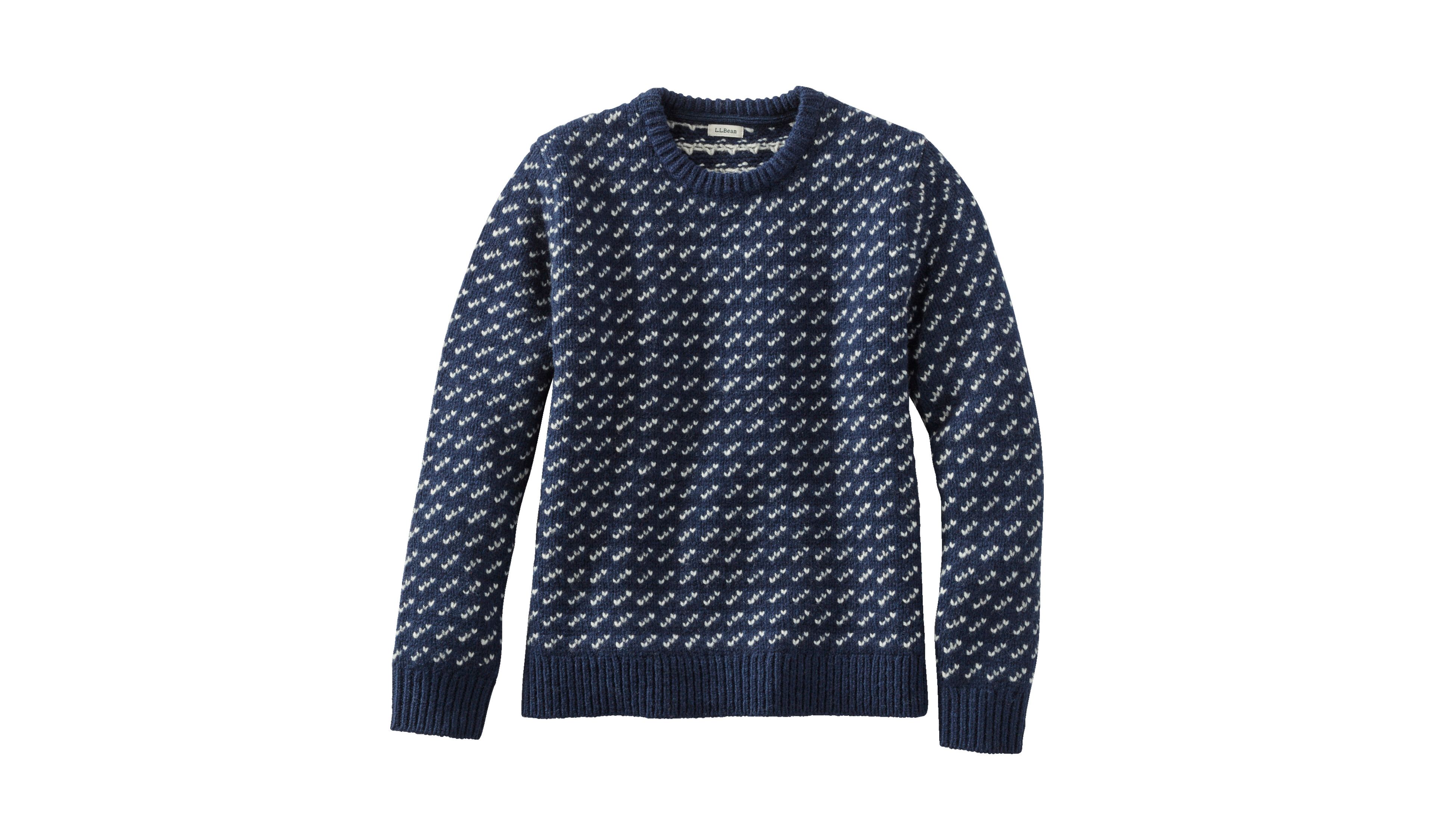 Women's Bean's Classic Ragg Wool Sweater, Crewneck Bird's-Eye