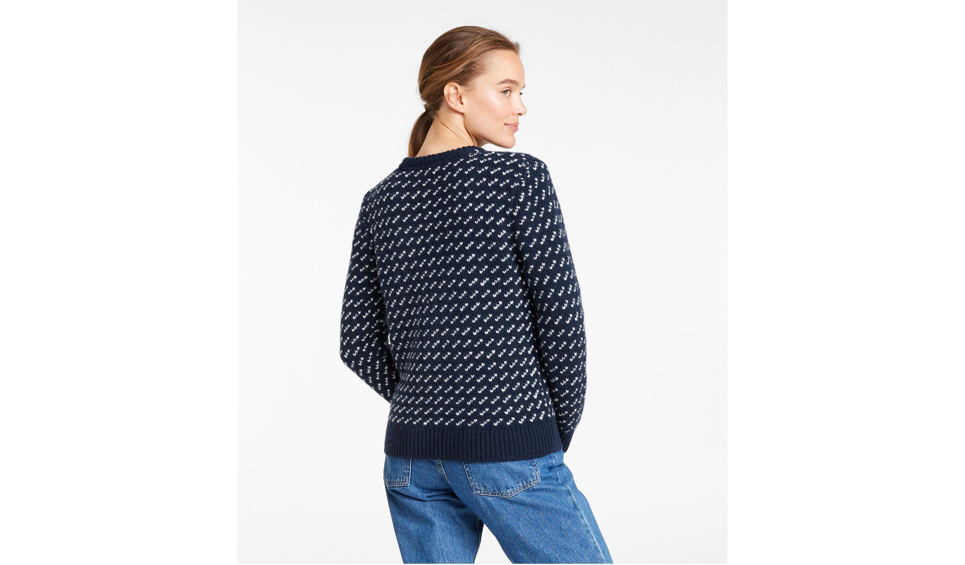 Women's Bean's Classic Ragg Wool Sweater, Crewneck Bird's-Eye