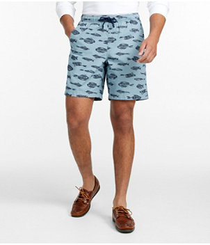 Men's Dock Shorts, Print, 8"