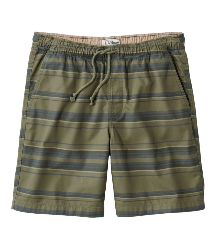 Men's Dock Shorts, Print, 8", Deep Olive Stripe, small image number 1