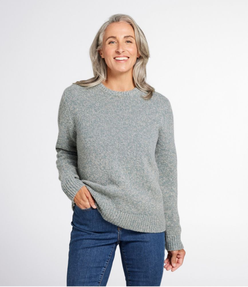 Women's Bean's Classic Ragg Wool Sweater, Crewneck, Undyed, small image number 2