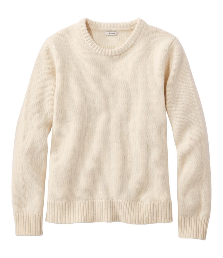 Women's Bean's Classic Ragg Wool Sweater, Crewneck, Undyed, small image number 1