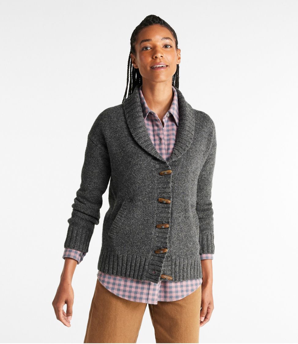 Women's Bean's Classic Ragg Wool Sweater, Cardigan at L.L. Bean