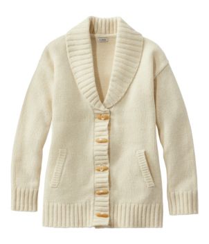 Women's Bean's Classic Ragg Wool Sweater, Cardigan