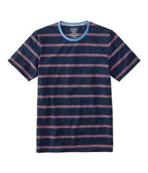 Men's Comfort Stretch Pima Tee Shirt, Short-Sleeve, Stripe