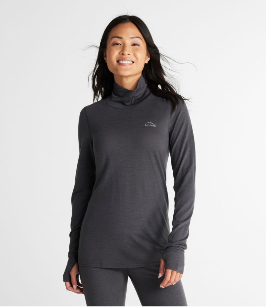 Women's Cresta Wool Ultralight 150 Turtleneck, Alloy Gray, small image number 2