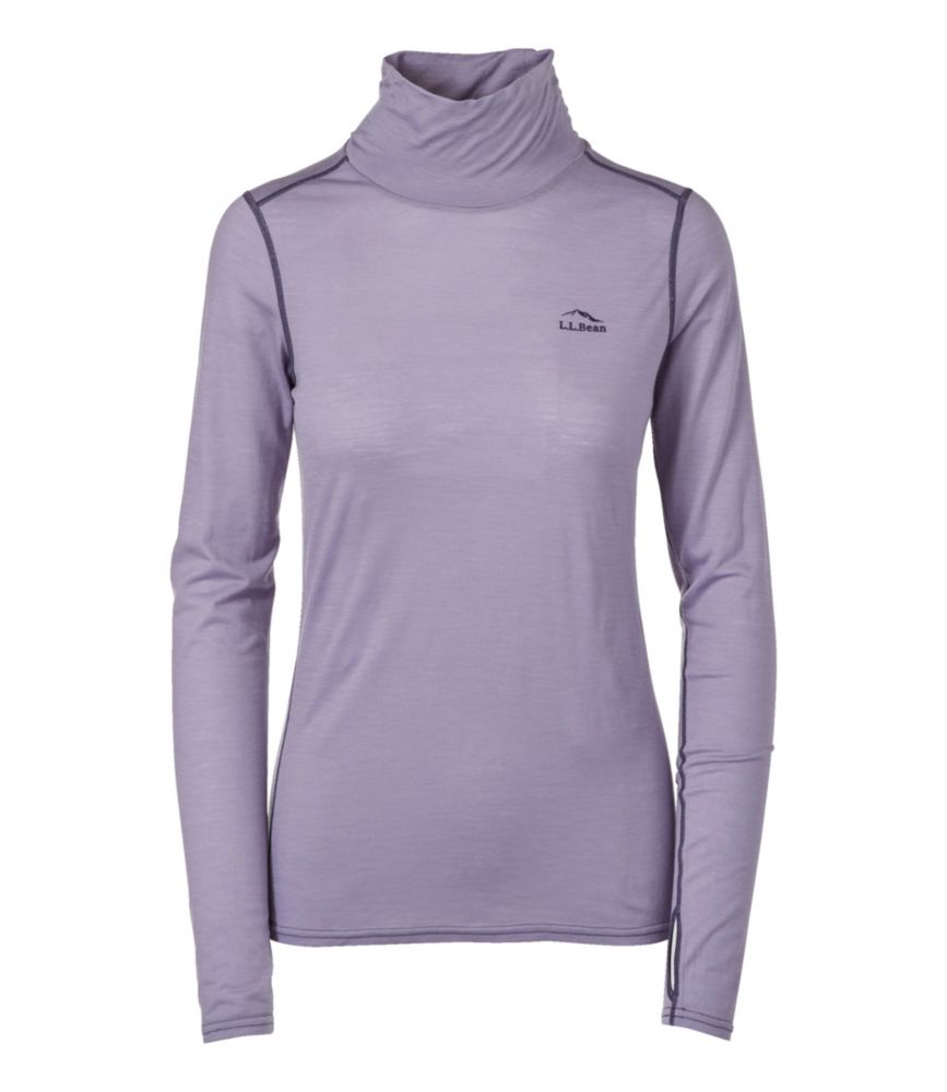 Women's Cresta Wool Ultralight 150 Turtleneck, Faded Periwinkle, small image number 1