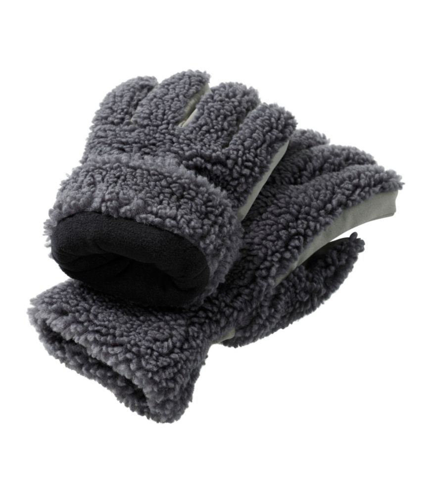 Adults' Mountain Pile Fleece Gloves, Alloy Gray, small image number 3