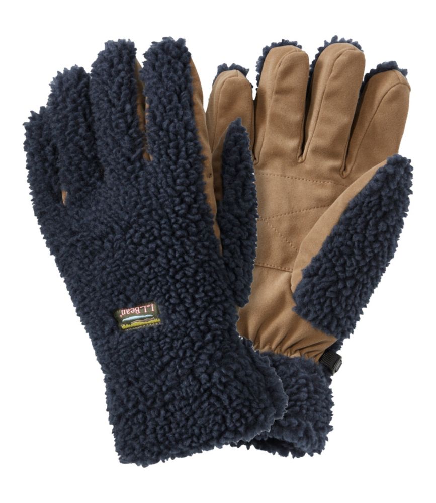 Adults' Mountain Pile Fleece Gloves, Nautical Navy, small image number 1