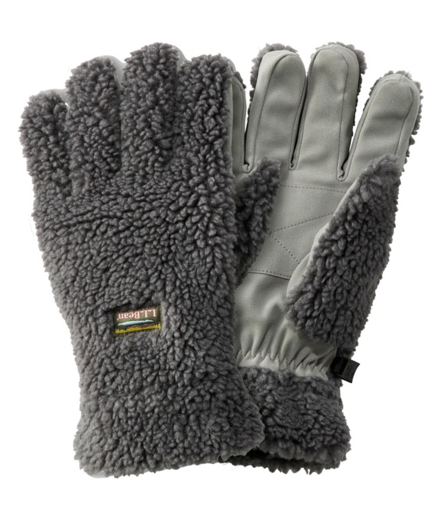 Adults' Mountain Pile Fleece Gloves, Alloy Gray, small image number 2