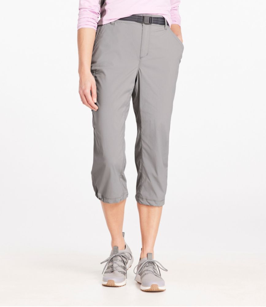 womens gray capri pants