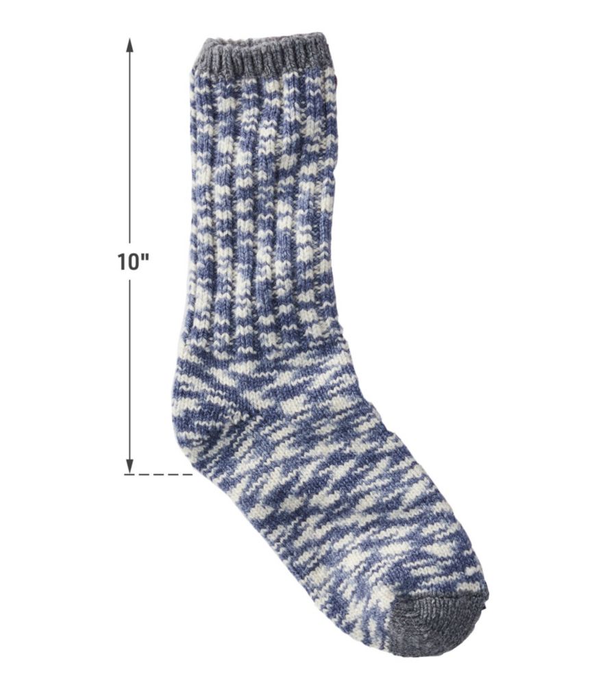 Adults' Merino Wool Ragg Socks 10" Two-Pack, Print, Dark Marine Blue+Charcoal, small image number 2