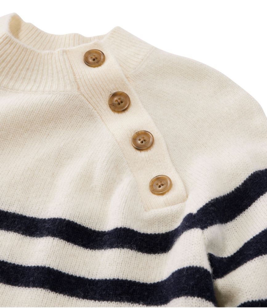 Women's Classic Ragg Wool Sweater, Cardigan Sweater Bird's-Eye Cream Birdseye Small | L.L.Bean