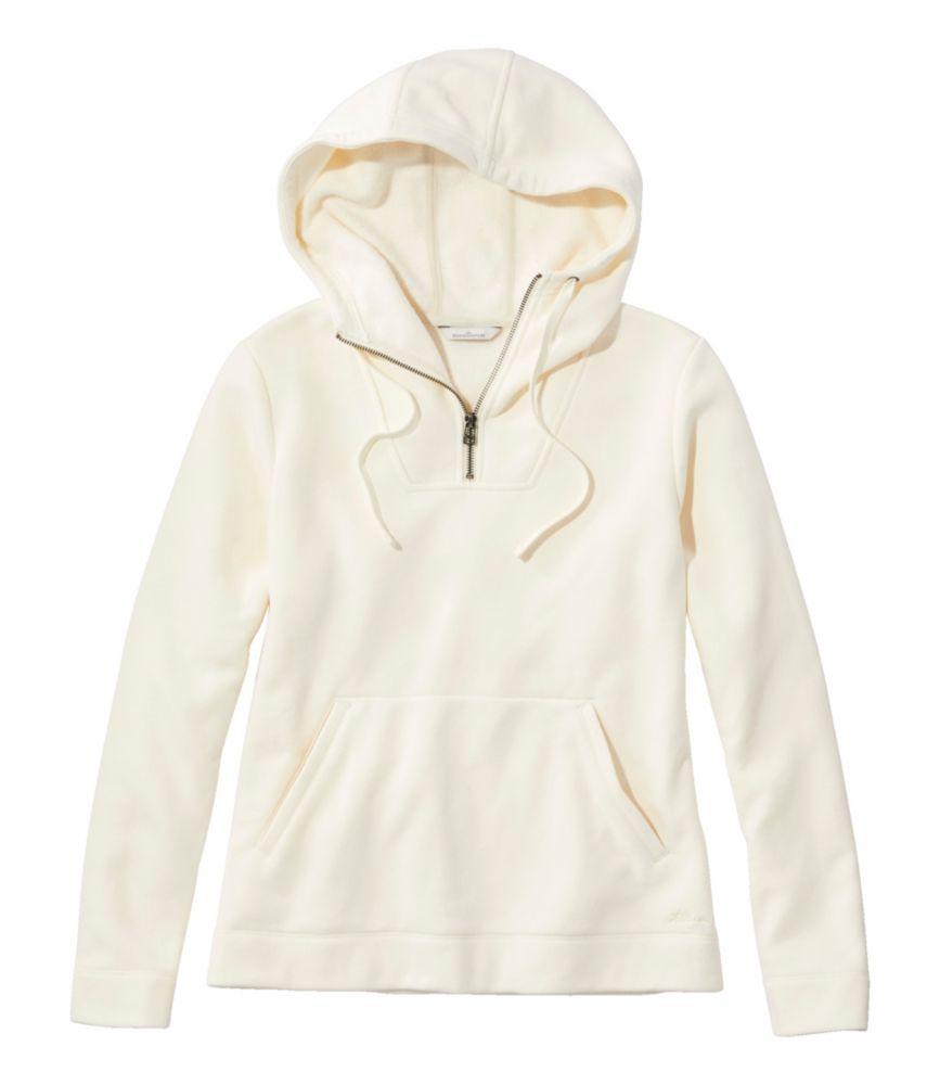 Women's Signature Quarter-Zip Hooded Sweatshirt, Sailcloth, small image number 1