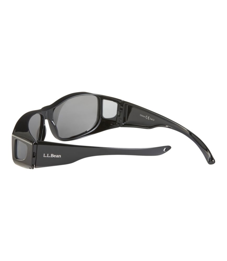 L.L.Bean Sport Over The Glasses Polarized Sunglasses, Shiny Dark Demi, small image number 4