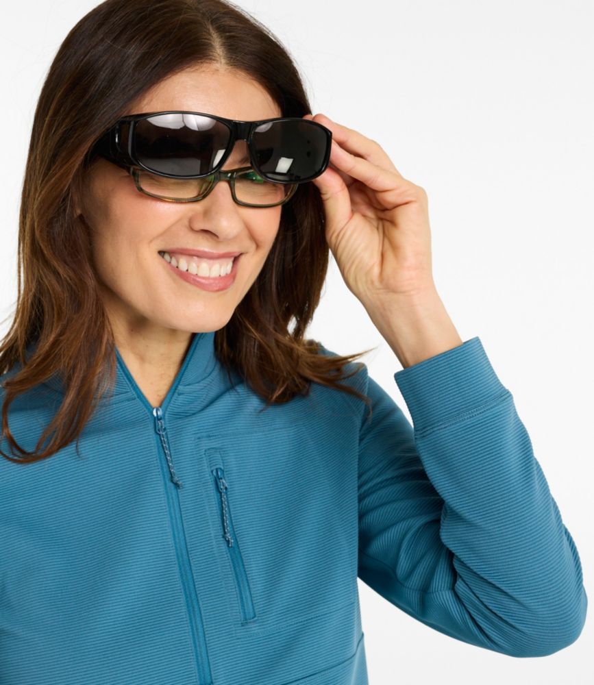 L.L.Bean Sport Over The Glasses Polarized Sunglasses, Shiny Dark Demi, small image number 6