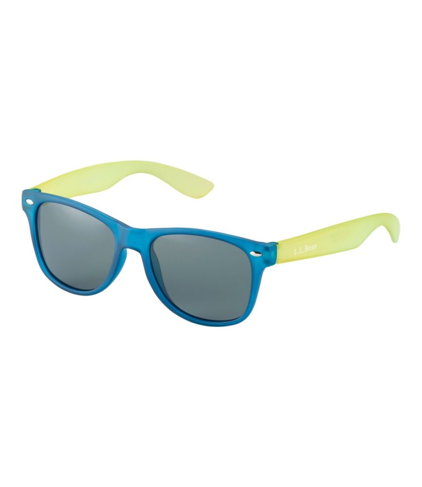 Kids' L.L.Bean C-Jay Polarized Sunglasses, Matte Blue/Green, small image number 1