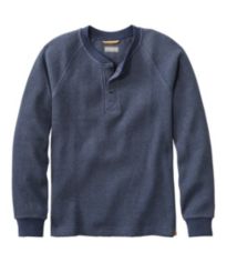 Men's BeanBuilt Waffle Henley, Traditional Untucked Fit